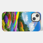 レインボーヒルズ&フラワーツー iPhoneケース (裏面横)