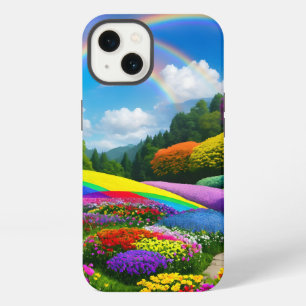 レインボーヒルズ&フラワーツー iPhone 13ケース