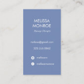 レインボーヒーリングハンドペリウィンクル 名刺 (裏面)