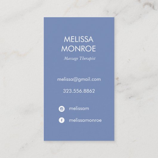 レインボーヒーリングハンドペリウィンクル 名刺 (裏面)