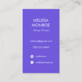 レインボーヒーリングハンドボディワークマッサージハート 名刺 (裏面)