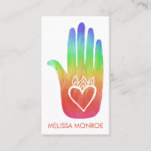 レインボーヒーリングハンドボディワークマッサージ 名刺 (正面)