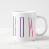 レインボービッグホワイトマグカップ ジャンボコーヒーマグカップ (右)