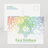 レインボービデオゲームゲーマーバー・ミッツヴァ・サンクスユー ポストカード (正面/裏面)