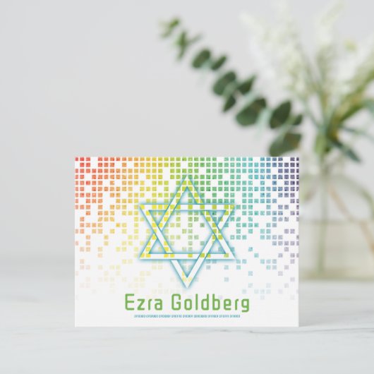 レインボービデオゲームゲーマーバー・ミッツヴァ・サンクス ポストカード (スタンド正面)