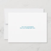 レインボービデオゲームゲーマーバー(ユダヤ教の)バル・ミツバーありがとう サンキューカード (裏面)