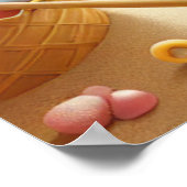 レインボービーチの保育園ポスター ポスター (角)