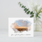 *~* レインボービーチウェーブ オーシャン アーツィーフローラル AR11 ポストカード (スタンド正面)