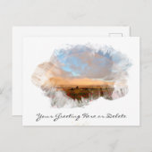 *~* レインボービーチウェーブ オーシャン アーツ フローラル AR11 ポストカード (正面/裏面)