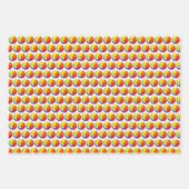 レインボービーチボールカニサンビーチシーショアホリデイ ラッピングペーパーシート (正面3)