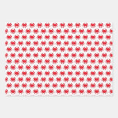 レインボービーチボールカニサンビーチシーショアホリデイ ラッピングペーパーシート (正面)