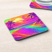 レインボービーチ：漫画おもしろい コースター (左側)