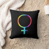 レインボービーナスシンボル星占い〔占星術の〕十二宮図プラネットサイン クッション (ブランケット)