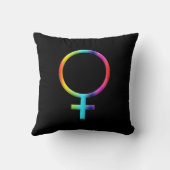 レインボービーナスシンボル星占い〔占星術の〕十二宮図プラネットサイン クッション (裏面)