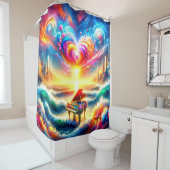 レインボーピアノアート シャワーカーテン (インサイチュ)