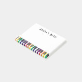 レインボーピアノ鍵盤 ポストイット (アングル)