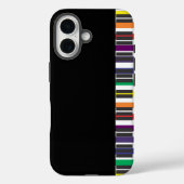 レインボーピアノ鍵盤 Case-Mate iPhoneケース (裏面)