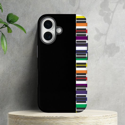 レインボーピアノ鍵盤 Case-Mate iPhoneケース