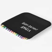 レインボーピアノ鍵誕生会 ペーパープレート (傾斜あり)