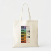 レインボーピアノ トートバッグ (正面)