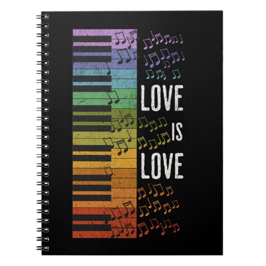 レインボーピアノ ノートブック (正面)