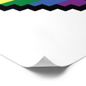 レインボーピクセルハート ポスター (角)