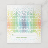 レインボーピクセルビデオゲームゲーマーバー（ユダヤ教の）バル・ミツバーアドレス プレイスカード (外部開封)