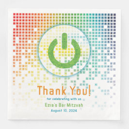 レインボーピクセルビデオゲームゲーマーバー(ユダヤ教の)バル・ミツバー