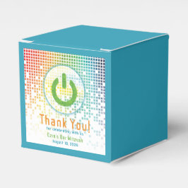 レインボーピクセルビデオゲームゲーマーバー（ユダヤ教の）バル・ミツバー フェイバーボックス