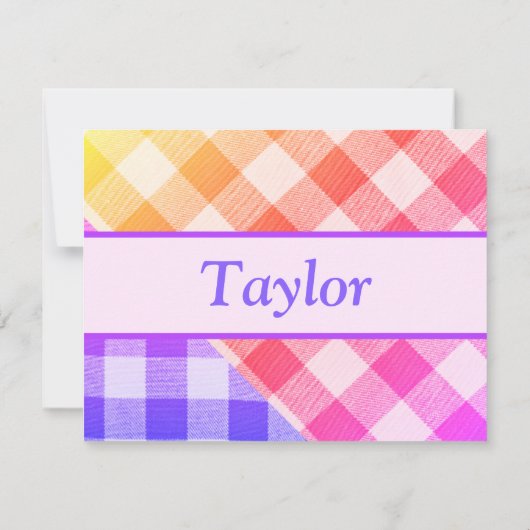 レインボーピクニック対角サンキューカード サンキューカード (裏面)