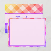 レインボーピクニック対角サンキューカード サンキューカード (正面/裏面)