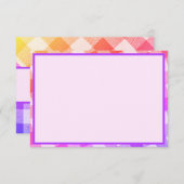 レインボーピクニック対角小サンキューカード サンキューカード (正面/裏面)