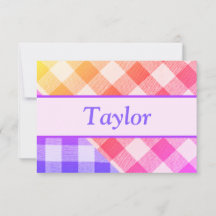 レインボーピクニック対角小サンキューカード