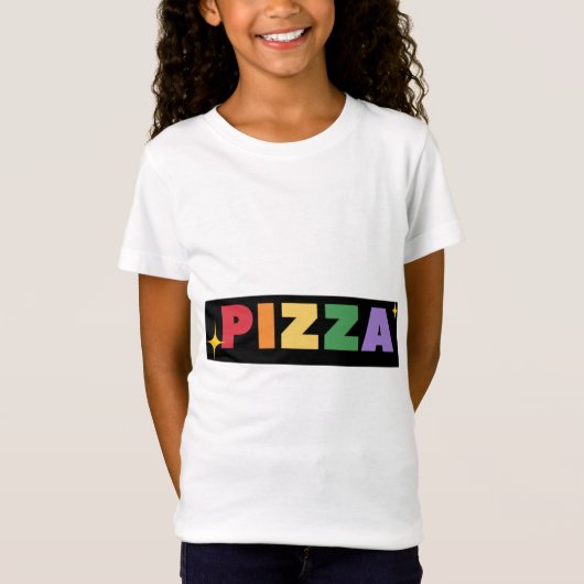 レインボーピザ Tシャツ (正面)