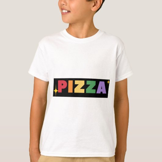 レインボーピザ Tシャツ (正面)