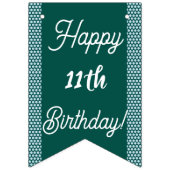 レインボーピセスグリッターバースデーパーティー バンティングフラッグ (第2の旗)