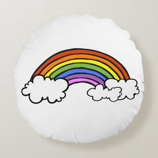 レインボーピロー ラウンドクッション (正面)