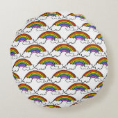 レインボーピロー ラウンドクッション (裏面)