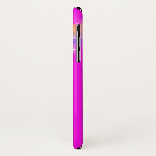 レインボーピンクの名前の女の子iphoneケース Case-Mate iPhoneケース (裏面/左)