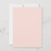 レインボーピンクハートガールベビーシャワー招待状 招待状 (裏面)