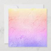 レインボーピンクバチェロレッテ招待状 招待状 (裏面)