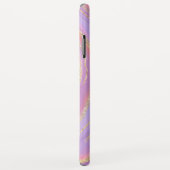 *~*レインボーピンクホワイトアゲート金ゴールドグリッターパステル Case-Mate iPhoneケース (裏面/右)