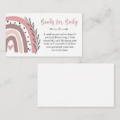 レインボーピンク本ベビー挿入カード エンクロージャーカード (正面/裏面)