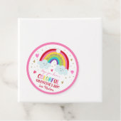 レインボーピンク金ゴールドハートバレンタインデー フェイバータグ (インサイチュ)