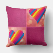 レインボーピンク クッション (裏面)
