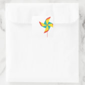 レインボーピンホイール スクエアシール (バッグ)