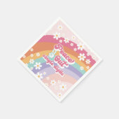 レインボーピースオ独身のウアウト10誕生日 スタンダードカクテルナプキン (角)