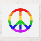 レインボーピースサイン ビールラベル (シングルラベル)