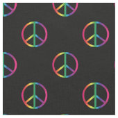 レインボーピースサイン ファブリック (クローズアップ)