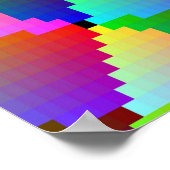 レインボーピースサイン ポスター (角)